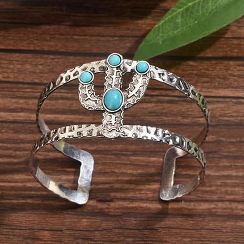 Long tiantian Western Turquoise Beaded Bracelet Set for Women Stackable Cowgirl Bracelets Boho Concho Jewelry Country Concert Rodeo Outfit Accessories Gifts - color: D4