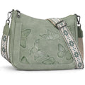 KITEVIUN Crossbody Bags for Women Trendy, Vegan Leather Medium Butterfly Hobo Purse, Women's Shoulder Handbags - color: 04-green