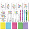 25 Pcs Employee Appreciation Gift for Women Employee Kraft Paper Bags Makeup Bags Sticky Notes Ballpoint Pens and Bookmarks for Tutor Appreciation Week Gift Sets Bulk - style: Employee