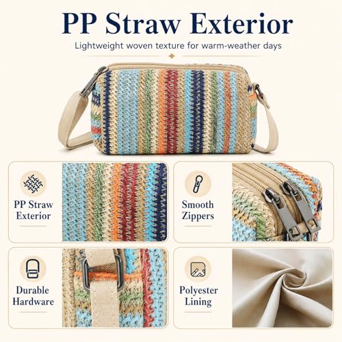 Small Crossbody Bag for Women - color: Bluestripe
