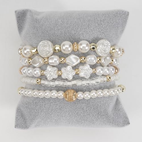 Bohemia Bracelets for Women Vintage Stackable Beads Bracelets Charm Stretch Beach Jewelry - color: Color 38