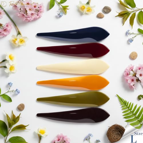 RC ROCHE 6 Pcs Duck Bill Alligator Hair Clips for Women Sectioning Flat Claw Long Thick Hair Inner Teeth Curved Styling Jaw Strong Secure Grip Salon, Large Classic Multicolor - color: (Large) Classic