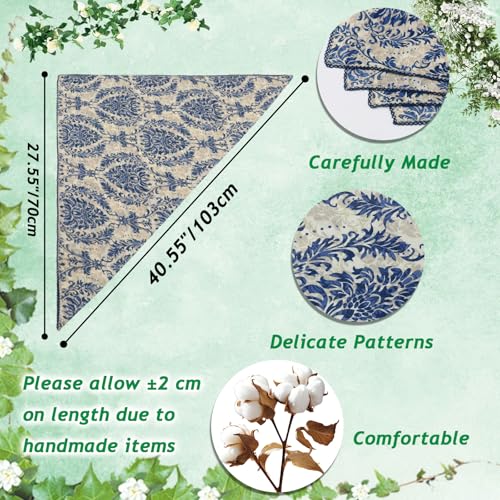 Large Cotton Bandanas for Women, 27 x 27 inch Hair Neck Scarf, Headband Square Scarf - color: P-navy Blue