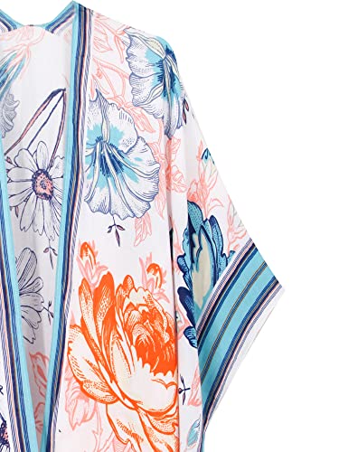 Breezy Lane Kimonos for Women Swimsuit Coverups Beach Cover Up Swimwear Cardigan Summer - color: Bright Fresh