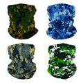 4 Novelty Seamless Bandana Balaclava Face Cover Mask Shield Neck Gaiter Reusable Breathable Dustproof Windproof Unisex Marsh Forest Ocean Digital Camo Camouflage - color: 4x New Digital Camo Face Mask