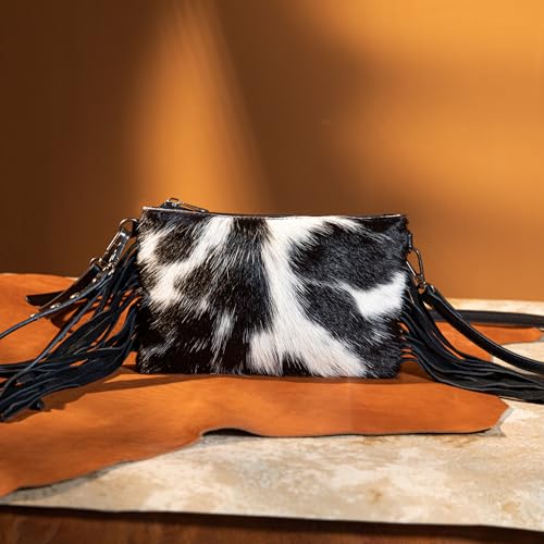 Montana West Western Purse for Women Crossbody Bag Wristlet Clutch Purse - color: A4 Black