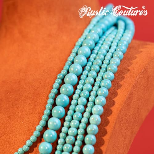 Montana West Rustic Couture's Western Jewelry Set for Women Cowgirl Vintage Western Necklace Earring - color: J-Turquoise