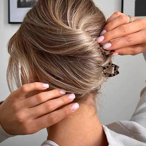 Small Prestige Hair Pins, 6PCS French Hair Pin for Women Girls, Double-Notch Locking Mechanism Anti-Loosening Hairpins, U-Shaped Hair Styling Pins Strong Hold Hair Fork for All Hair Types Wedding Prom - color: Cat shape