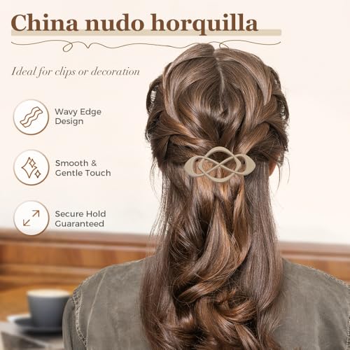 Vintage French Barrette Clips, 2025 New 4 Pack Hair Accessories for Women & Girls, Thick to Thin Hair (H) - color: H