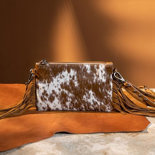 Montana West Western Purse for Women Crossbody Bag Wristlet Clutch Purse - color: A4 Brown