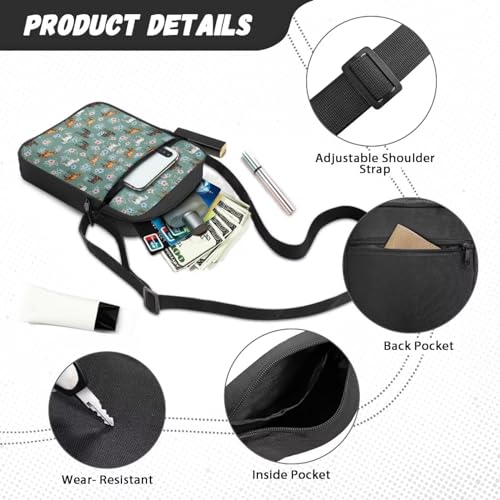 Womens Crossbody Bag Cell Phone Purse Wallet Small Shoulder Handbag for Workout Travel Gym - color: Boho Horse