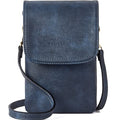 BOSTANTEN Vegan Leather Crossbody Bags for Women Designer Cell Phone Bag Wallet Purses Adjustable Strap - color: A-04-navy Blue