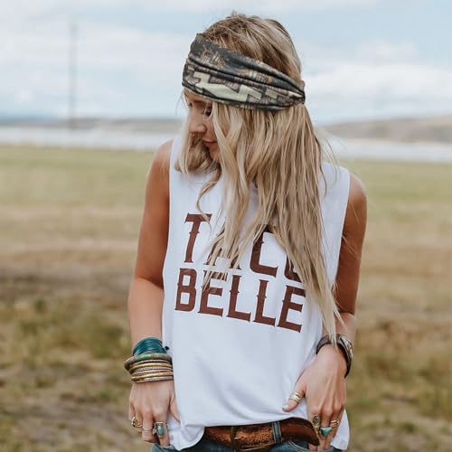 FULZTEY Boho Headbands for Women Fashion Wide Head Bands Floral Print Hairbands Large African Knotted Headwrap Elastic Sport Yoga Workout Turban Thick Cloth Bandanas for Hair Accessories 3Pcs - color: Style 112