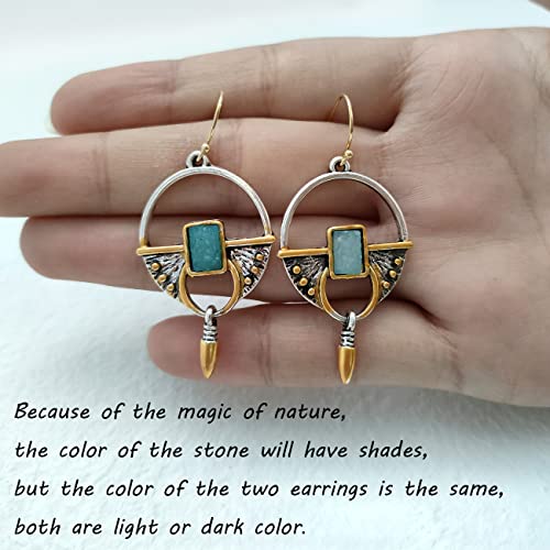 Vintage Boho Earrings 14K Gold Plated Drop Dangle Earrings for Women
