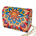 C'eitura Mandala Diamond Art Wooden Clutch Purse with Chain, 5D DIY Rhinestone Shoulder Bag Kit, Boho Festival Wallet for Women, Handmade Craft Project, Unique Gift Idea - color: SKB206