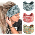Headbands Stretchable Hair Bands Fashion Turban Knotted Head Bands Workout Running Sweatband Breathable Head Wrap African Style Hairband Accessories for Women Yoga 3 Pack - color: Style 70