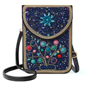 Small Beaded Crossbody Bag for Women, Boho Cell Phone Shoulder Purse Wallet with Handcrafted Colorful Beads - color: Tree-7
