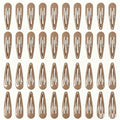 40pcs 2 inch colorful Hair Clips Hair Barrettes Metal Snap Hair Clips Accessories For Women(light brown) - color: light brown