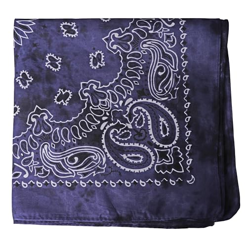 Motique Accessories Modern Tie Dye Bandana - color: Navy