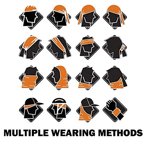 4 Headband Bandana Balaclava Half Face Mask Shield Head Hair Scarf Neck Gaiter Hat Multipurpose For WoMen Men Breathable Reusable Washable Universe Nebula Blure Orange - color: 4x Nebula Seamless Half Face Mask #1
