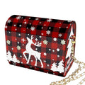 C'eitura Red Fawn Diamond Art Wooden Clutch Purse with Chain, 5D DIY Rhinestone Shoulder Bag Kit, Forest Animal Theme Wallet, Unique Gift for Girls, Women, Christmas Birthday Present - color: Skb214
