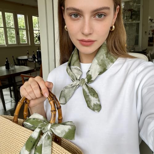 21 x 21 Inch Cotton Bandana for Women and Men,Soft Breathable Head Scarf, Multi-purpose Headband, Hair Scarf - color: Ink Green-un06