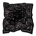 NZKNP Silk-Like Head Scarf - Women's Bandana Wraps - color: 31-black, size: 35"*35"