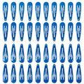 40pcs 2 inch colorful Hair Clips Hair Barrettes Metal Snap Hair Clips Accessories For Women(royal blue) - color: roayl blue