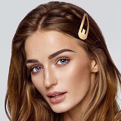 WILLBOND 30 Pieces 3.1 Inch Large Metal Snap Hair Clips Nonslip Barrettes Women Hair Accessories(Gold, Silver, Black) - color: Gold, Silver, Black, style: Minimalist