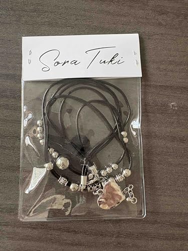 Sora Tuki Cowgirl Necklace Western Necklaces for Women Cowboy Necklace Country Necklace Cowgirl Jewelry for Women Western Choker Necklaces Boho Necklace for Women Turquoise Bead Leather Necklace - style: 1 - Heart