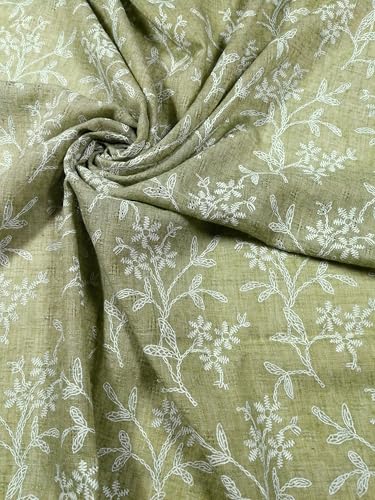 Shanlin Unisex Cotton Square Bandanas Scarves 24x24 - color: Floral-armygreen