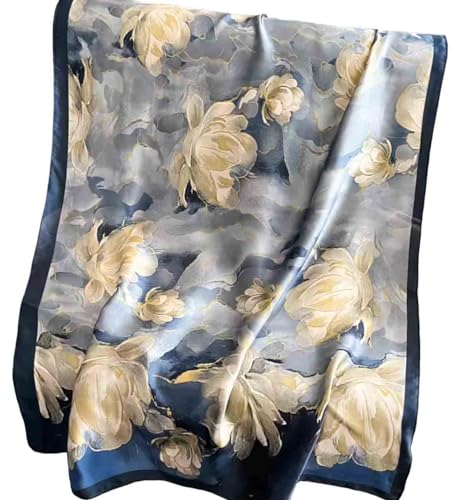 Acotavie Scarfs for Women Dressy Fashion Scarves Long Floral Pattern Scarf Lightweight Sunscreen Shawls - color: C049