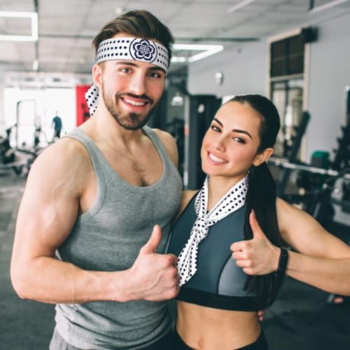 Sports Tie Headband Bandana Running Athletic Sweat Band Elastic Adjustable Sport Head Tie for Men Women Head Ties Ninja Tie Headbands Tennis Sweatbands Soccer Basketball Teams Running Head Band - color: Warrior