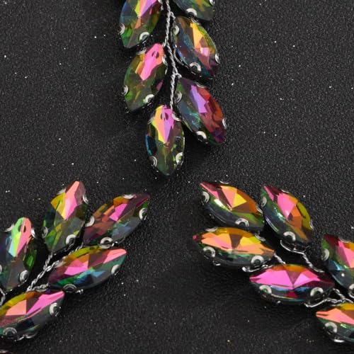 3pcs Colorful Rhinestones Beads Hair Pins for Women Girls Wedding Bridal Vintage Hair Styling Jewelry (Colorful) - color: Colorful