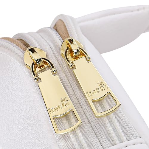 INICAT Women's Small Sling Bag, Lightweight Everyday Vegan Leather Crossbody Purse for Daily Essentials and Travel Light - color: White, size: Large