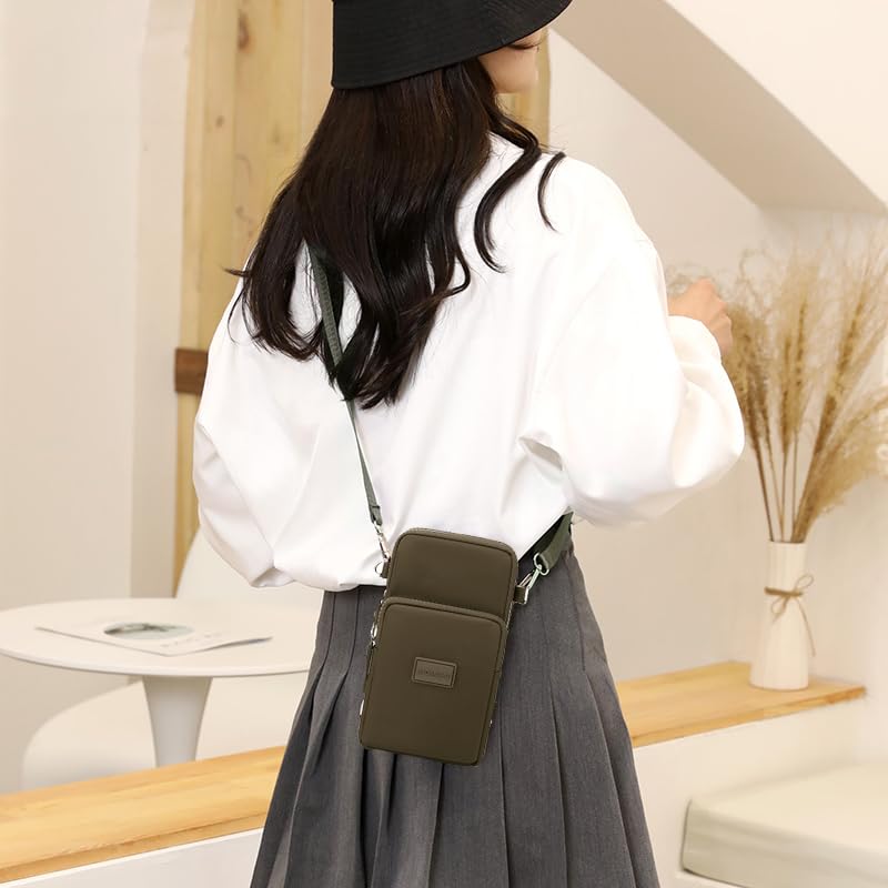 JANKS Small Crossbody Bags for Women Mini Cell Phone Purses Handbag Shoulder Bag - color: E-milk Coffee