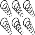 Ruifan 6-30PCS Non Pierced Stainless Steel Clip on Closure Round Ring Fake Nose Lip Helix Cartilage Tragus Ear Hoop Earrings Jewelry 20G - color: 30PCS - Black