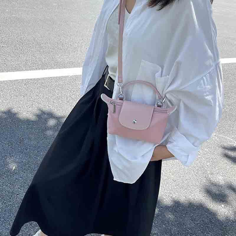 Fashionable and versatile handbag for women, mini shoulder bag, crossbody bag, coin purse, mobile phone bag - color: Pink