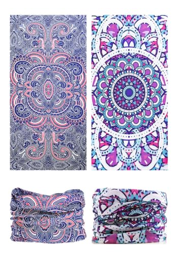 Head Wrap Headwear Headband Bandana Face Mask magic scarf for men & women - color: 6pcs. Camouflage