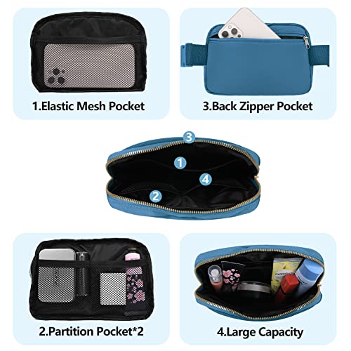 VOROLO Fanny Pack For Women And Men Crossbody Bag Belt Bag with Adjustable Strap Graduation Gifts Blue - color: Blue, style: 1 Pack Fanny Pack
