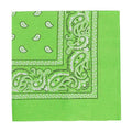Motique Accessories 22 Inch Cotton Paisley Bandana - color: Green