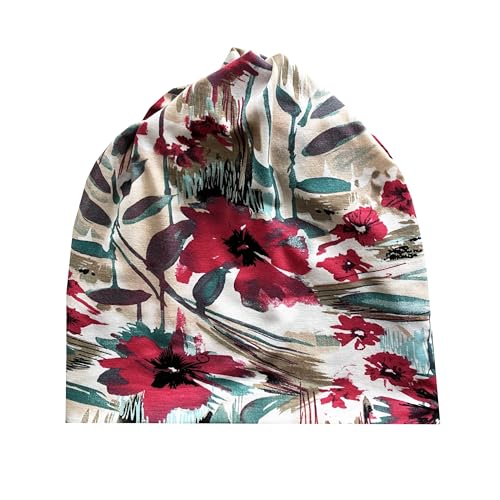 Women's Baggy Slouchy Beanie Chemo Hat Cap Scarf - color: Multicolor-3pcs-c