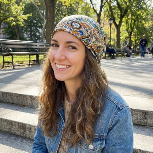 Women's Small 21 inch 100% Silk Scarf Bandana for Head Neck Hair | 100% Mulberry Silk Lightweight Designs Gift-Ready Packaging For Hair Fashion 21"x21" Printed - color: 208multicolor
