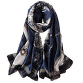 Silk Scarf Mulberry Silk Fashion Scarves Long Lightweight Shawl Wrap … - color: W03