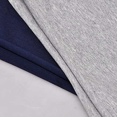 XYIYI Womens Chemo Headwear Hats Cotton Slouchy Beanie Cap Scarf - color: 2pcs Blue Grey-n
