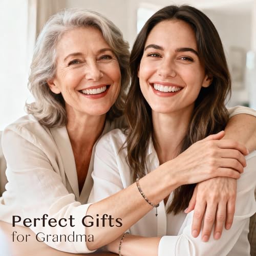 Inspirational Gifts Bracelets for Women: Mothers Day Birthday Gifts for Mom Women Friends Sister - Healing Natural Stone Beads Bracelets Thinking of you Get Well Soon Gift for Women - color: A-T JASPER STONE-GRANDMA
