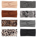 DRESHOW 8 Pack Headbands for Women Yoga Knotted Headbands Elastic Criss Cross Hair Accessories Sports Head Wrap Non Slip - color: 8 Pack Fashion Leader A