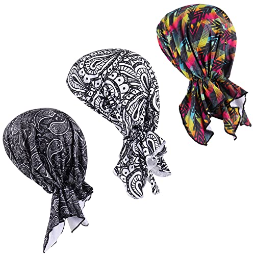 KAKU NANU Women Turban Chemo Beanies Pre Tied Caps Baggy Slouchy Headwear Sleep Scarf - color: Fashion