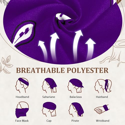 12 Pack Bandanas Unisex Paisley Cowboy Bandanas Bulk Multi Purpose Headband Scarf for Men Women Costume - color: Purple, style: Classic