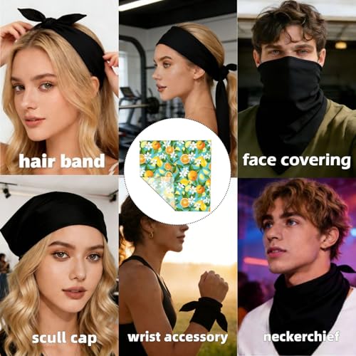 Head Scarf Hair Neck Scarves for Women Fashion Silk Satin Purse Bag Scarfs Handbags Bandana Neckerchief - color: Lemon Yellow Floral Teal